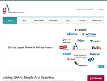 Tablet Screenshot of graphicartsalliance.com